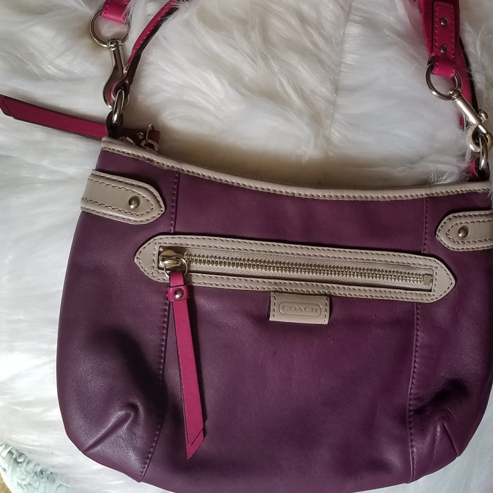 2 for $50. Coach Purple Pink & Grey Leather
